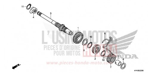 KICK STARTER SPINDLE CRF110FN de 2022